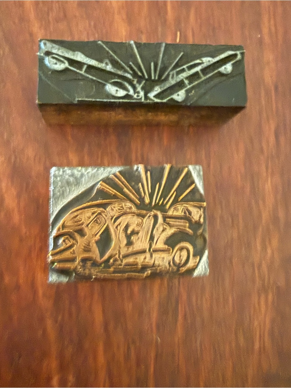 Vintage letterpress stamps